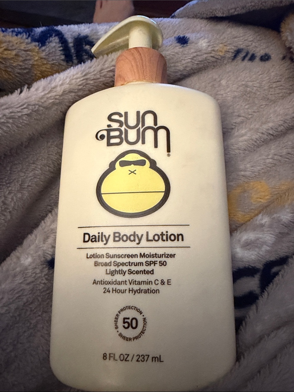 Sun Bum Daily Body Lotion Moisturizer SPF 50 - Cream & Yellow